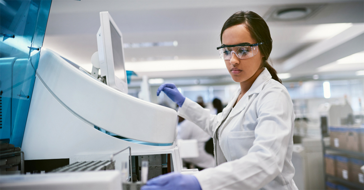 woman in a lab